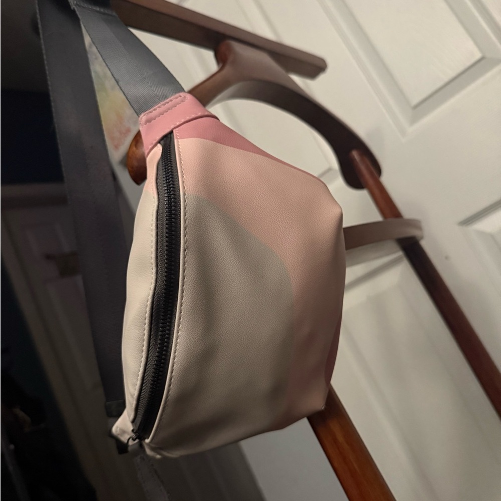 Stylish Pink and Cream Women's Fanny pack